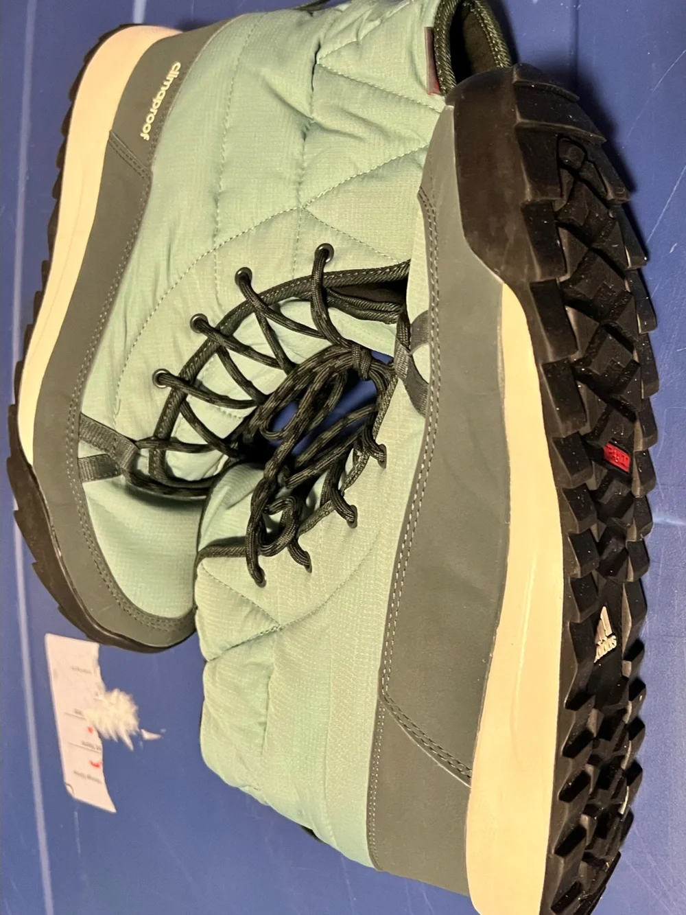 sage green adidas Terrex Choleah Padded Climaproof women's winter boots